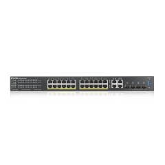 ZYXEL GS2220-28HP 24-PORT GBE L2 POE SWITCH WITH GBE UPLINK