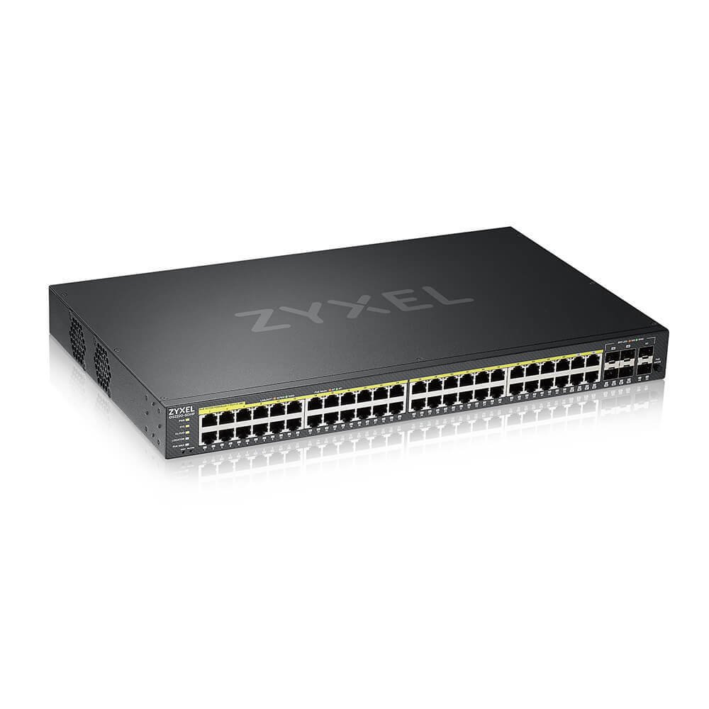 ZYXEL GS2220-50HP 48-PORT GBE L2 POE SWITCH WITH GBE UPLINK