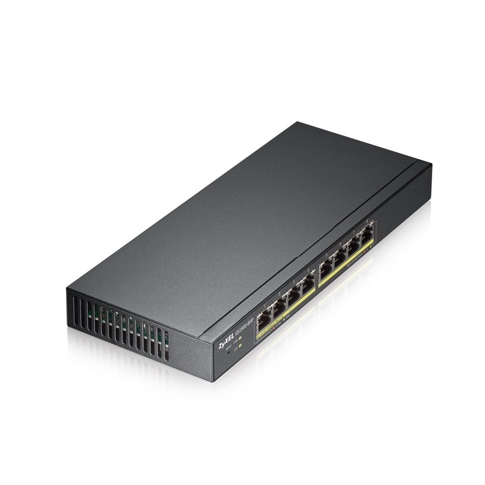 ZYXEL GS1900-8HP 8 PORT 8x10/100/1000 WEB YÖNETİLEBİLİR POE SWITCH (70 WATT)