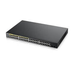 ZYXEL GS1900-48HP 48 PORT 24x10/100/1000+24xPOE PORT+2xSFP L2 WEB YÖNETİLEBİLİR POE SWITCH (170 WATT)