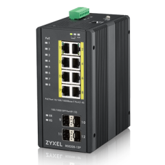 ZYXEL RGS200-12P 8x10/100/1000+4 SFP YÖNETİLEBİLİR POE ENDÜSTRİYEL SWITCH