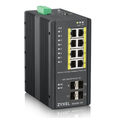 ZYXEL RGS200-12P 8x10/100/1000+4 SFP YÖNETİLEBİLİR POE ENDÜSTRİYEL SWITCH