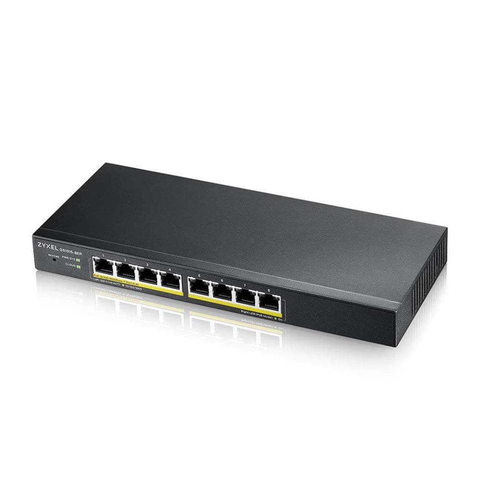 GS1915 8EP-port GbE Akıllı Yönetilebilir POE Switch