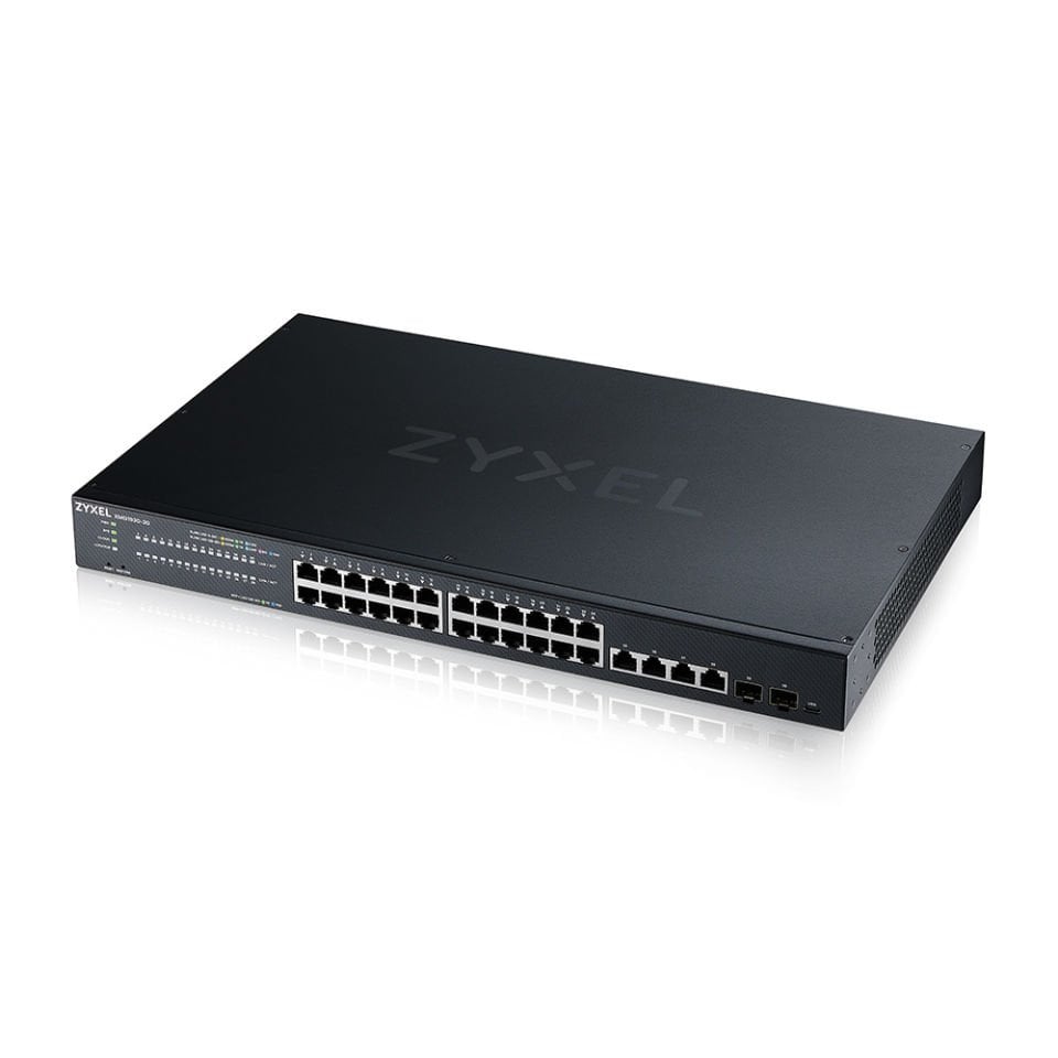 Zyxel XMG1930-30 24-PORT 2.5GbE SMART MANAGED LAYER 2 SWITCH WITH 4 10GbE-2 SFP+ UPLINK