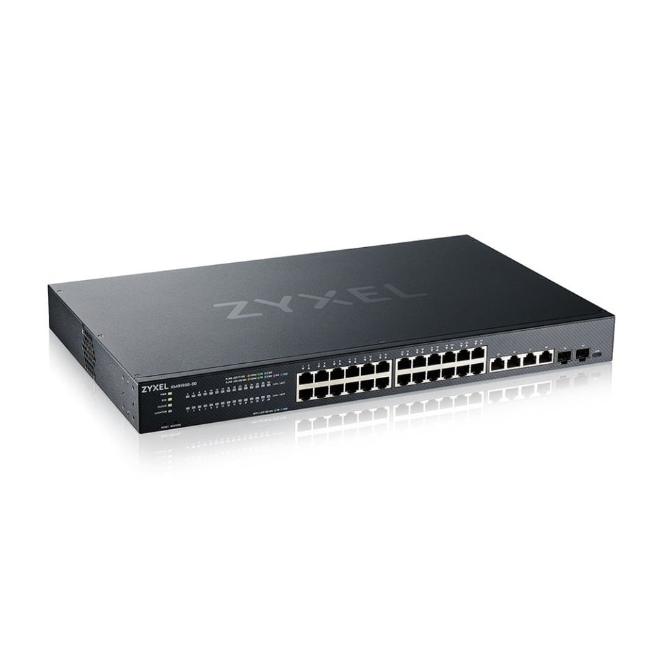 Zyxel XMG1930-30 24-PORT 2.5GbE SMART MANAGED LAYER 2 SWITCH WITH 4 10GbE-2 SFP+ UPLINK