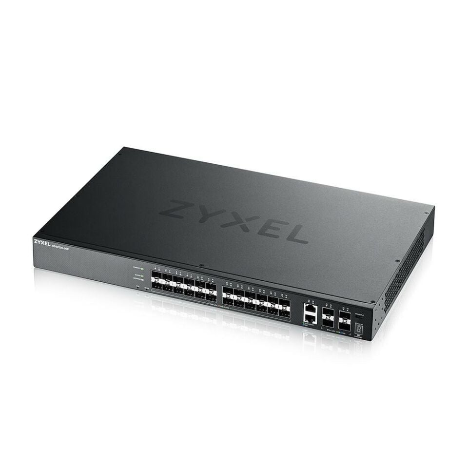 ZYXEL XGS2220-30F 24 PORT SFP L3 YÖNETİLEBİLİR ACCESS SWITCH + 6 10G UPLINK