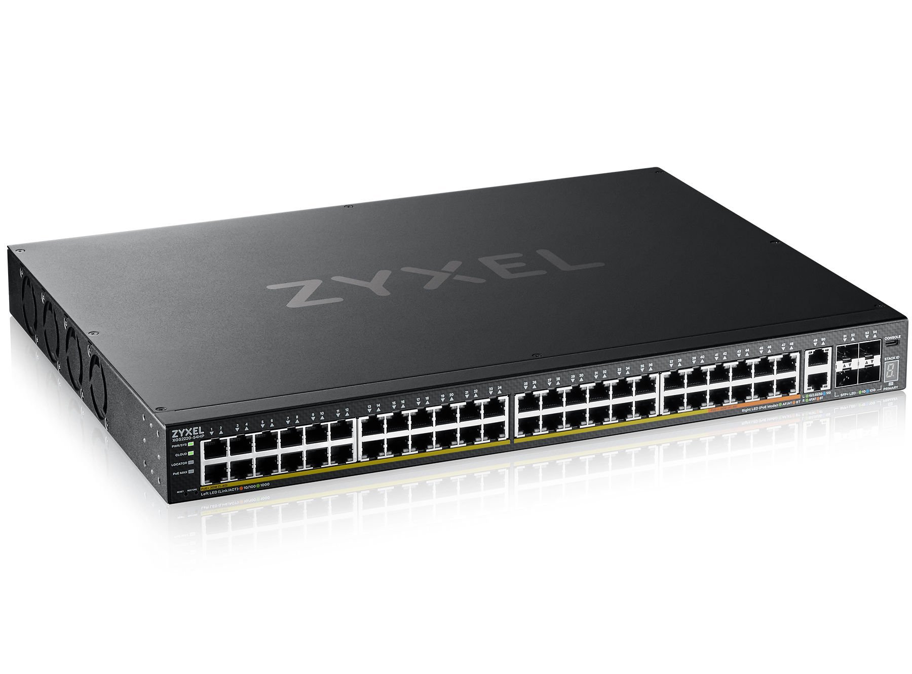 ZYXEL XGS2220-54HP-EU0101F 54 PORT GIGABIT L3 POE+ 6 10G UPLINK ACCESS POE+ SWITCH