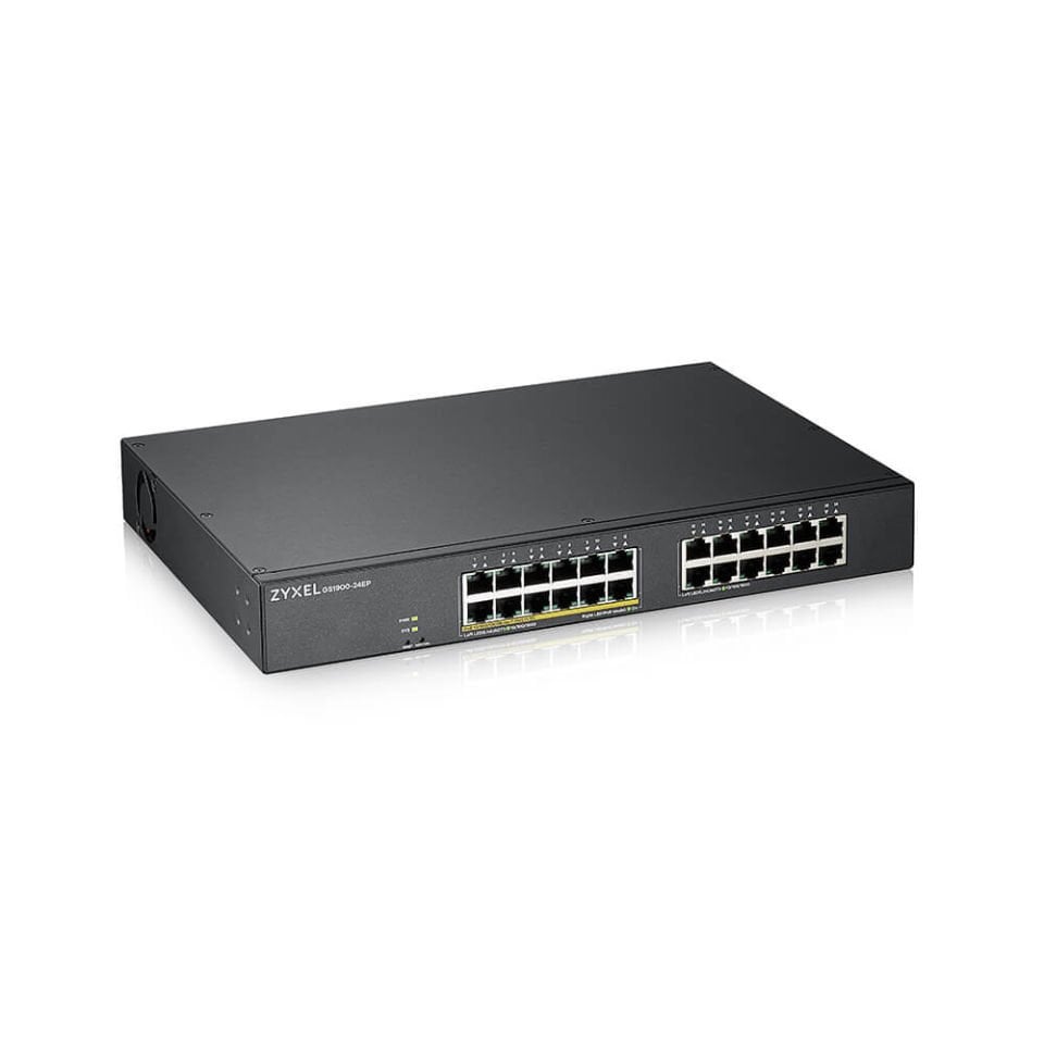 ZYXEL GS1900-24EP 24 PORT 24x10/100/1000 + GİGABİT WEB SMART POE YÖNETİLEBİLİR SWITCH