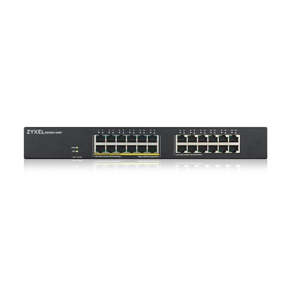 ZYXEL GS1900-24EP 24 PORT 24x10/100/1000 + GİGABİT WEB SMART POE YÖNETİLEBİLİR SWITCH