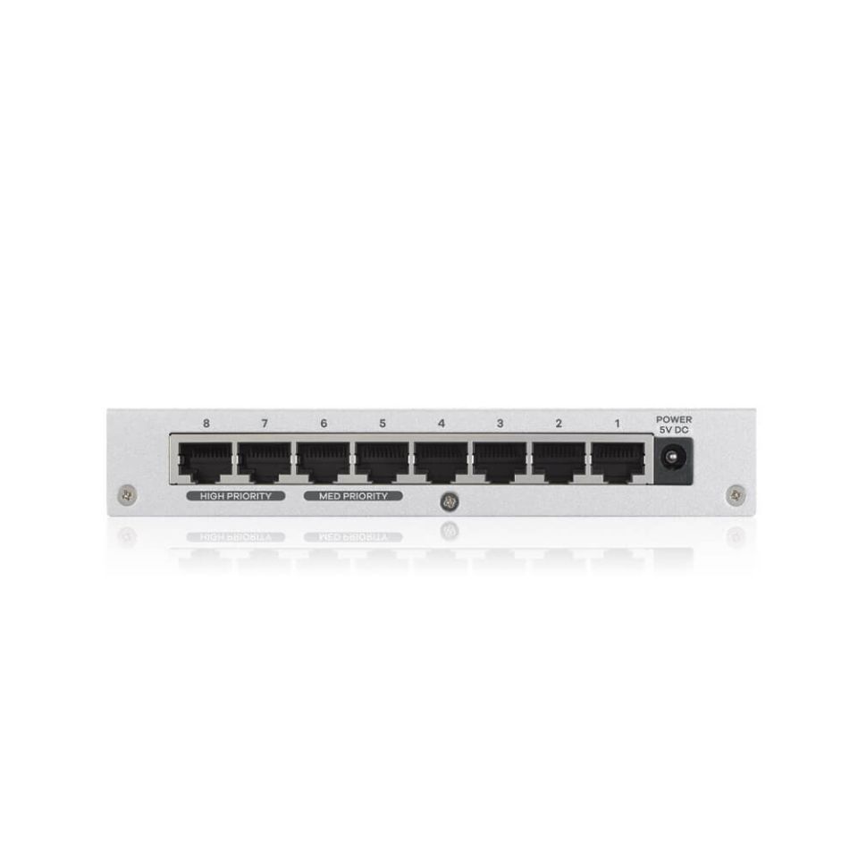 ZYXEL GS-108B 8 PORT 10/100/1000 MBPS SWITCH METAL KASA