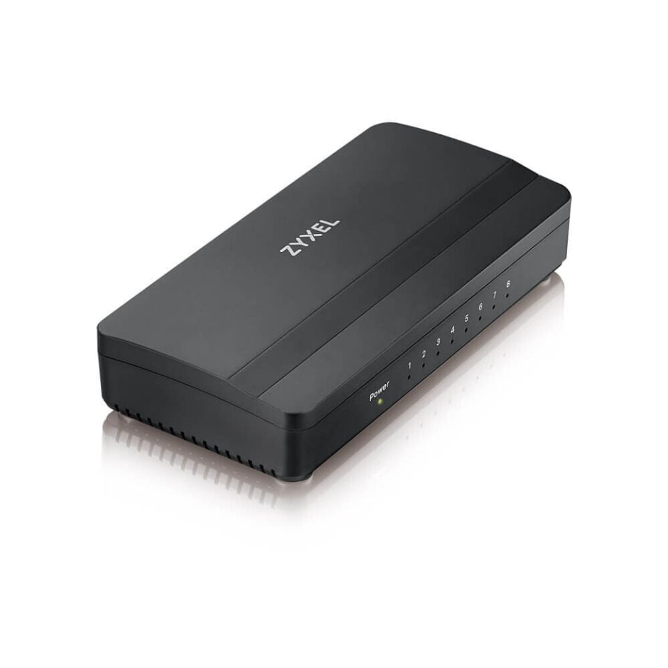 ZYXEL GS-108S V2 8 PORT MASAÜSTÜ GİGABİT ETHERNET MEDYA SWITCH