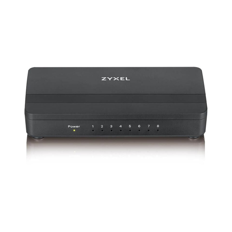 ZYXEL GS-108S V2 8 PORT MASAÜSTÜ GİGABİT ETHERNET MEDYA SWITCH