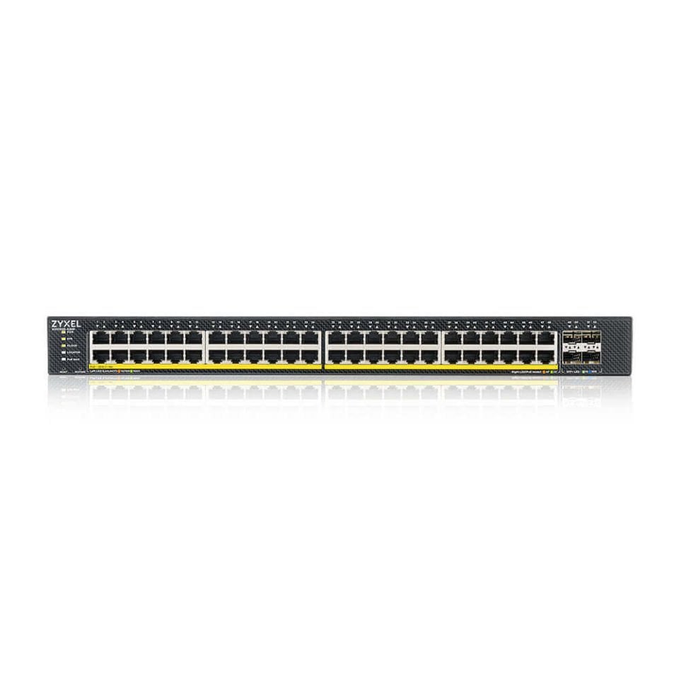 ZYXEL XGS1935-52HP 48 PORT GbE PoE Lite-L3 SMART MANAGED SWITCH WITH 4 10G UPLINK