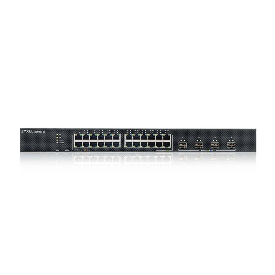 ZYXEL XGS1935-28 28 PORT GbE Lite-L3 SMART MANAGED SWITCH WITH 4 10G SFP+ UPLINK